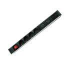 Phasak BNS 2516 Regleta 6 Tomas para Rack 1U 19" Phasak BNS 2516 Regleta 6 Tomas para Rack 1U 19"