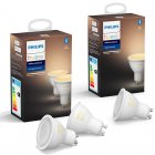 Philips Pack 3 Lâmpadas Inteligentes Hue White Ambiance LED 5W GU10 Luz Branca Quente e Fria