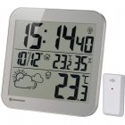 Bresser MyTime LCD Estación Meteorológica Plateada