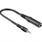 Goobay Cable de Audio Estéreo Jack  6.35mm a Jack 3.5mm Hembra/Macho 20cm Negro