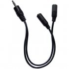 Goobay Cable Adaptador Jack 3.5mm a 2x Jack 3.5mm Macho/Hembra 20cm Negro Goobay Cable Adaptador Jack 3.5mm a 2x Jack 3.5mm Macho/Hembra 20cm Negro