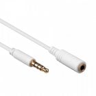 Goobay Cable Extensor Jack 3.5mm 4 pines Macho/Hembra 3m Blanco Goobay Cable Extensor Jack 3.5mm 4 pines Macho/Hembra 3m Blanco