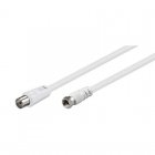 Goobay Cable Coaxial Antena a Conector F Hembra/Macho 1.5m Blanco Goobay Cable Coaxial Antena a Conector F Hembra/Macho 1.5m Blanco
