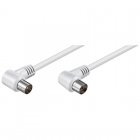 Goobay Cable Coaxial Antena Acodado 2.5m Blanco Goobay Cable Coaxial Antena Acodado 2.5m Blanco
