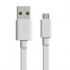Xtorm Cable Plano USB a Micro USB 1m Blanco