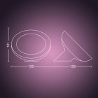 Philips Hue Bloom Lámpara de Mesa Inteligente RGB Negra