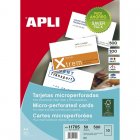 Apli Caja 500 Tarjetas de Visita Blancas