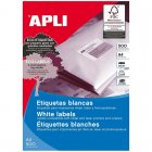 Apli Etiquetas Adhesivas A4 Blanco 500 Unidades