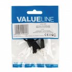 Valueline Cable Divisor de Audio Jack 3.5mm Macho/2xJack 3.5mm Hembra 20cm Negro