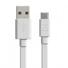 Xtorm Cable Plano USB a USB-C 1m Blanco