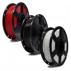 Bresser Pack de Bobinas de Filamento PLA 1.75mm 0.5Kg Rojo/Negro/Blanco