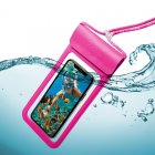 Celly Funda Sumergible para Smartphone hasta 6.5" Rosa