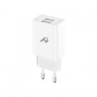 Home YTC-02 Cargador 2 xUSB 5V 2.4A Blanco