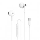 Home Auriculares con Control de Volumen USB-C 1m Blancos