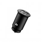 Home Cargador de Coche 2xUSB 5V 2.4A Negro