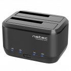 Natec Kangaroo Docking Station Dual USB 3.0 SATA Preta