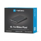 Natec Rhino Plus Carcasa Disco Duro SATA 2.5" USB 3.0 Aluminio