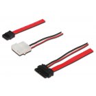 Cable SATA SlimLine a SATA+POWER 7P+6P/7P+4P 50cm Cable SATA SlimLine a SATA+POWER 7P+6P/7P+4P 50cm