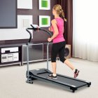 HomCom Cinta de Correr Plegable Negra/Gris