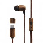 Energy Sistem Earphones Eco Auriculares com Microfone Walnut Wood