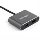 StarTech Adaptador Vídeo Multipuertos USB-C HDMI o MiniDisplayPort 4K