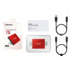 Samsung T5 SSD Externo 1TB USB 3.1 Rojo