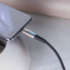 Baseus Water Drop-Shaped Lamp Cable USB Tipo-C a Tipo-C QC 3.0 PD 2.0 60W 1m Negro