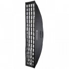 Bresser SS-9 Softbox Rectangular con Rejilla Panal de Abeja 30x120cm