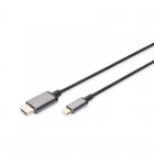 Digitus Cable Adaptador de Vídeo USB-C - HDMI 1.8m UHD 4K / 30 Hz