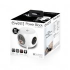 Ewent EW3953 Base 3 Tomas + 3 USB 3m Blanco Ewent EW3953 Base 3 Tomas + 3 USB 3m Blanco