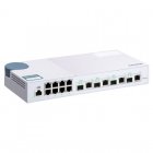Qnap QSW-M408-4C Switch Gestionado 8 Puertos Gigabit + 4 Puertos Combinados 10GbE SFP+/Gigabit