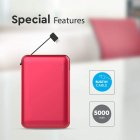 V-Tac VT-3510 PowerBank 5000mAh Roja