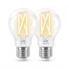 WIZ A60 2x Lâmpada Wi-Fi Filamento Branco Quente/Frio 60w E27