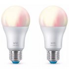 WIZ A60 Colors 2x Bombilla Inteligente LED Wi-Fi RGBW E27