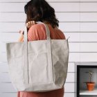 Ksix Bolso Shoppong Bag Eco Kraft Gris
