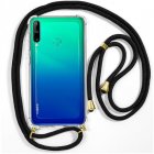 Cool Funda con Cordón Negro para Huawei P40 Lite E