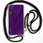 Cool Funda con Cordón Negro para Huawei Y6p