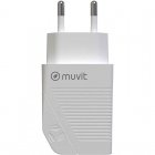 Muvit for Change Cargador 2 USB 4.8A 24W Blanco