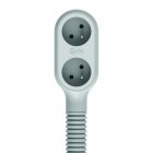 Quirky Prop Power Regleta Enrollable 2 Tomas Gris Quirky Prop Power Regleta Enrollable 2 Tomas Gris