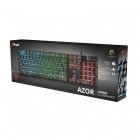 Teclado Gaming Trust GXT 835 AZOR - Iluminación, Diseño Alemán, Para Juegos Y Trabajo