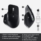 Logitech MX Master 3 Ratón Inalámbrico para Mac 4000DPI Gris Espacial