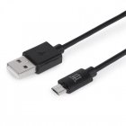 Maillon Cable Micro USB 2.4A Negro 1m