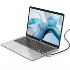Maclocks Cable Antirrobo Candado con Llave para MacBook Air 2019/2020 Plata