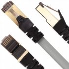 Duronic Cable de Red SFTP Cat8 1.5m Gris