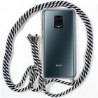 Cool Funda con Cordón Blanco-Negro para Samsung Galaxy A41