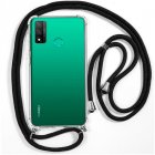 Cool Funda con Cordón Negro para Huawei P Smart 2020