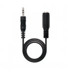 Nanocable Cable Audio Estéreo Jack 3.5mm Macho/Hembra 5m Negro Nanocable Cable Audio Estéreo Jack 3.5mm Macho/Hembra 5m Negro