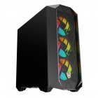 Nfortec Synistra Cristal Templado USB 3.0 RGB Negro
