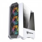 Nfortec Synistra Cristal Templado USB 3.0 RGB Blanco