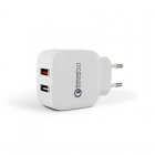 Mooov Cargador Doble 5.4A USB QuickCharge 3.0 Blanco